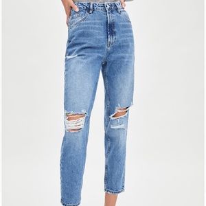 Authentic denim mom fit jeans